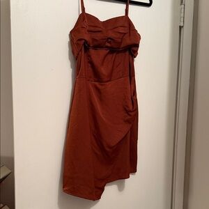 Elegant Rust Dress